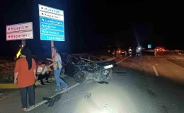 Tekirdağ’da kavşakta iki otomobil çarpıştı, 1 çocuk yaralandı