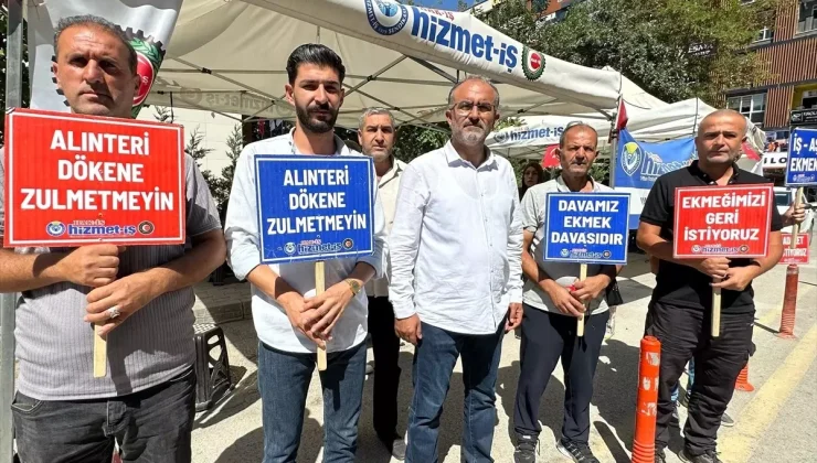 Van’da işten çıkarılan işçiler eylemlerini sürdürüyor